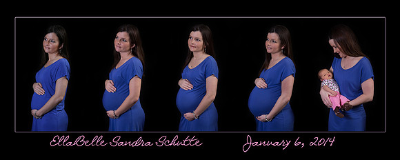 timeline blue with text